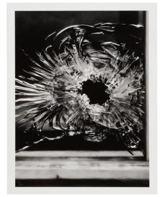 Robert Longo - Untitled (Bullet Hole in Window, January 7, 2015) - 2024