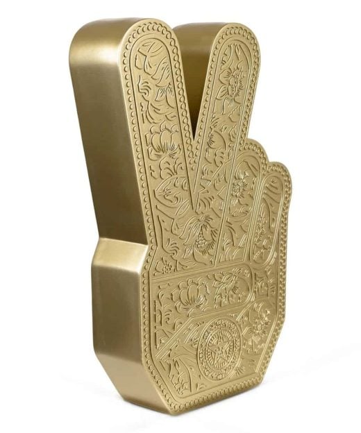 Shepard Fairey - Peace Fingers (Gold) - 2024