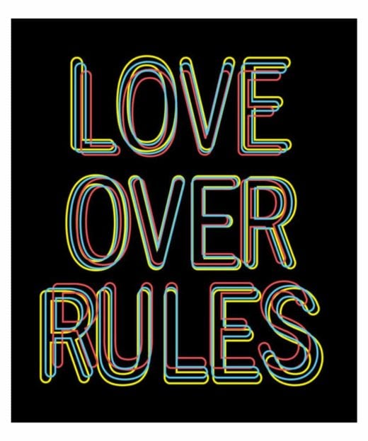 Hank Willis Thomas – Love Over Rules (Framed) - 2020