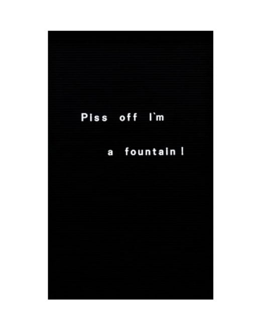 Bethan Huws - Piss off I’m a fountain ! - 2024