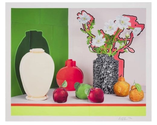 Daniel Gordon - White Poppies with Apples & Oranges - 2024