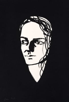 Alex Katz - Black 1 (Danielle) - 2022