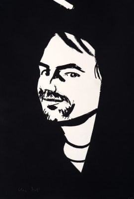 Alex Katz - Black 2 (Juan) - 2022