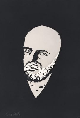 Alex Katz - Black 4 (Fransesco) - 2022