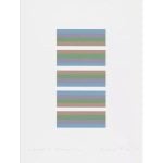 Bridget Riley - Intervals 3 (Orange/Blue) - Framed - 2021