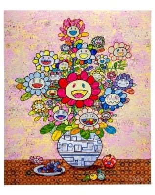 Takashi Murakami - Longing for Zao Wou-Ki’s Flower Painting - 2024