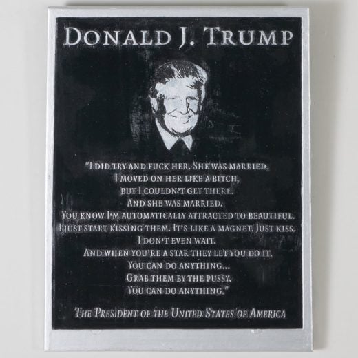 Marilyn Minter - Trump Plague (Silver) - 2018
