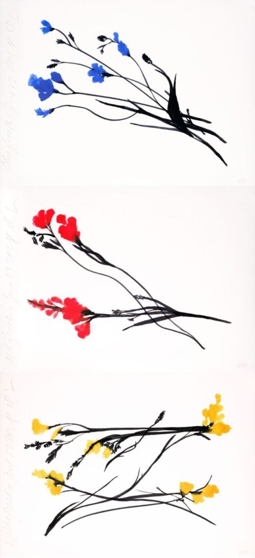 Donald Sultan - Three Freesia June 13 - 2024