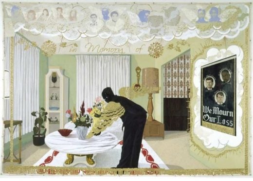 Private sales - Kerry James Marshall - Souvenir I pillow sham - 2017