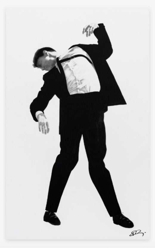 Robert Longo - Untitled (Eric, from the series “Men in the Cities”) - 2025