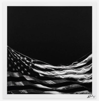 Robert Longo - Untitled (Falling Flag) - 2025