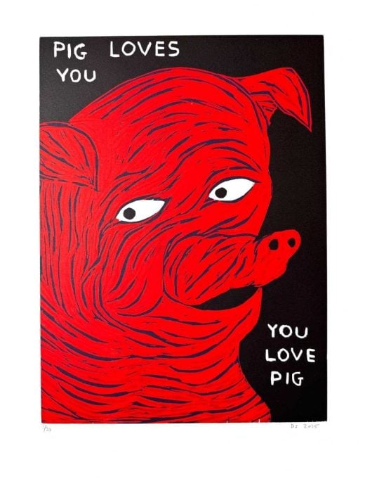 David Shrigley - Pig Loves You - 2025