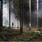 Private Collection - Gregory Crewdson - Production Still (Forest gathering #4), Beneath the Roses, 2003 - 2006