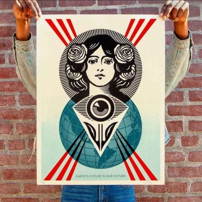 Shepard Fairey - Earth’s future in our future - 2025 