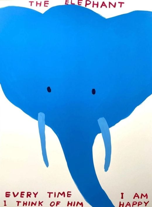 Private Sales - David Shrigley - The Elephant, Every Time I Think Of Him I Am Happy - 2022