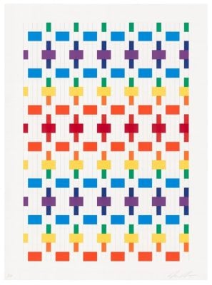 Michelle Grabner - Untitled (paper weaving 1 - 2025
