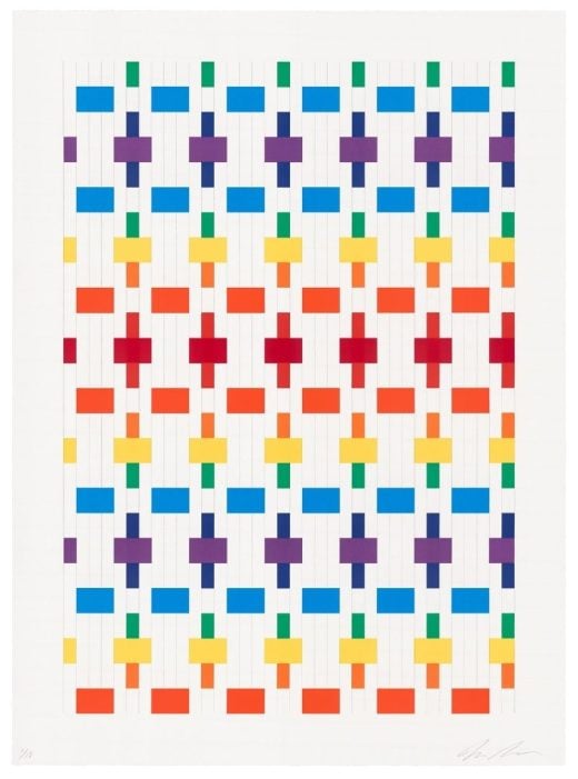 Michelle Grabner - Untitled (paper weaving 1 - 2025