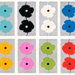 Donald Sultan - Double Poppies - 2025