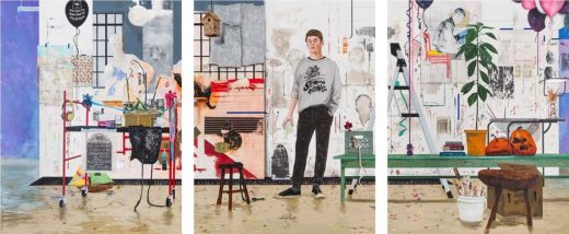 Hernan Bas - Conceptual Artist #37 (he exclusively paints portraits of conceptual artists who have never existed) - 2025)