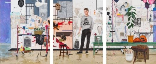 Hernan Bas - Conceptual Artist #37 (he exclusively paints portraits of conceptual artists who have never existed) - 2025)