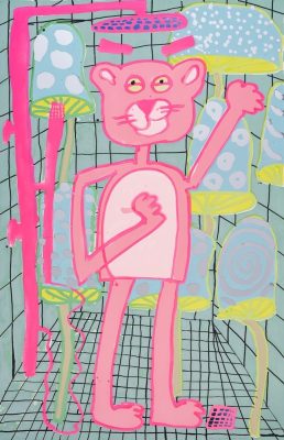 Katherine Bernhardt - Big Cat - 2025