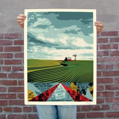 Shepard Fairey - Farms Not Factories Shepard Fairey - Farms Not Factories