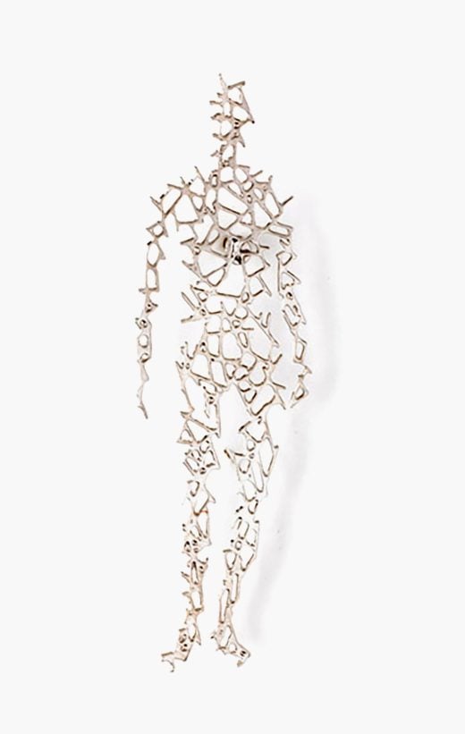 Antony Gormley - Domain (silver pin)