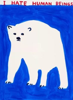 David Shrigley - I Hate Humans, Polar Bear - 2022