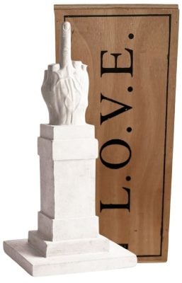 Maurizio Cattelan - L.O.V.E. Finger sculpture (white edition)