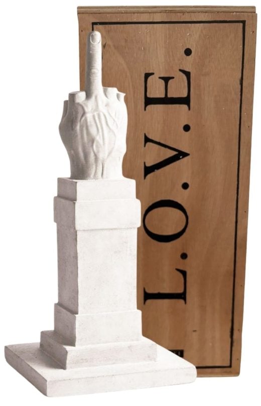 Maurizio Cattelan - L.O.V.E. Finger sculpture (white edition)