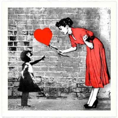 Mr. Brainwash - Love Catcher, Red - 2023