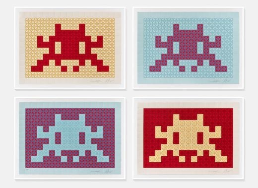 Shepard Fairey X Invader - Positive Space - Negative Space - 2025