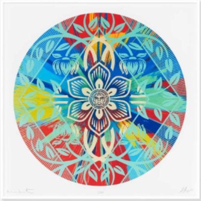Shepard Fairey X Damien Hirst - TT3-2 - Beautiful Flower Diamond Spin Painting - 2025